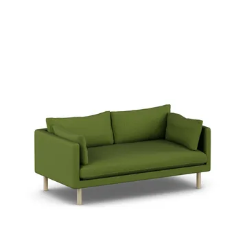 Linnevik sofa - Luiza Green 3975-hvitoljet eik, 2-seters - 1898