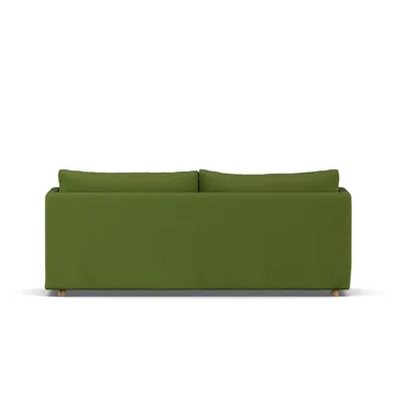 Linnevik sofa - Luiza green 3975-hvitoljet eik, 3-seters, med skjørt - 1898