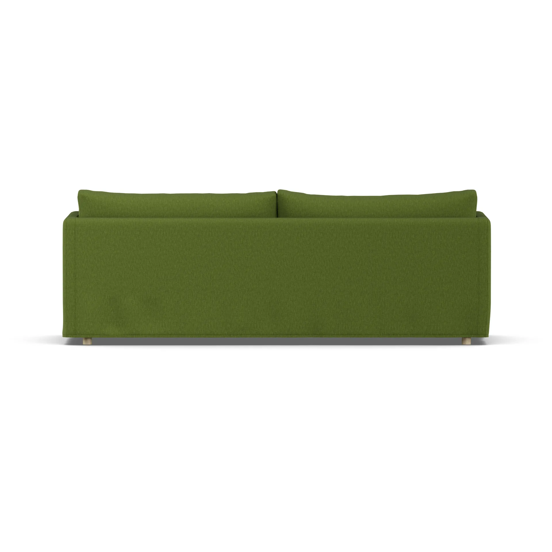 Linnevik sofa, Luiza Green 3975-hvitoljet eik, 4-seters, med skjørt 1898