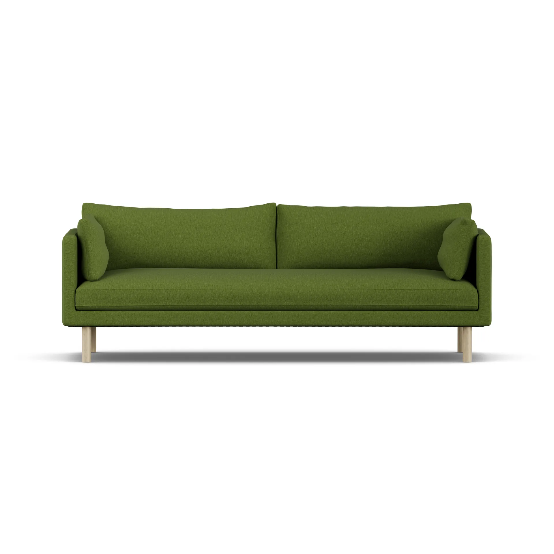 Linnevik sofa, Luiza Green 3975-hvitoljet eik, 4-seters, uten skjørt 1898