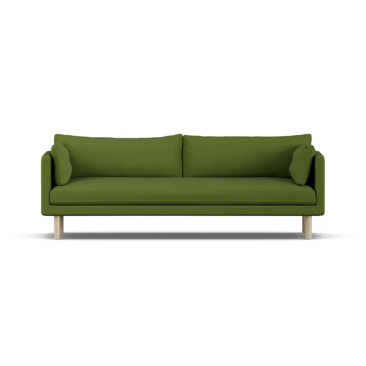 Linnevik sofa - Luiza Green 3975-hvitoljet eik, 4-seters - 1898
