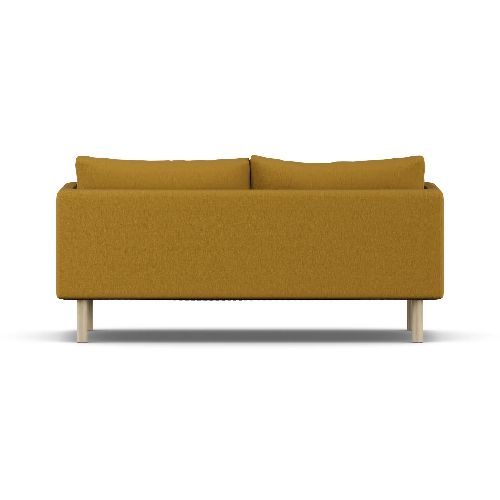 Linnevik sofa, Luiza Mustard 3972-hvitoljet eik, 2-seters, uten skjørt 1898