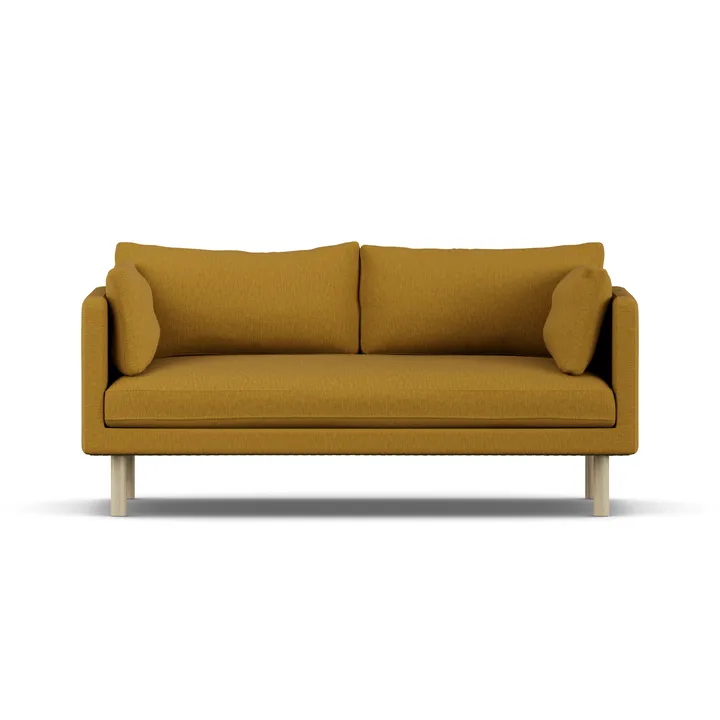 Linnevik sofa - Luiza Mustard 3972-hvitoljet eik, 2-seters - 1898
