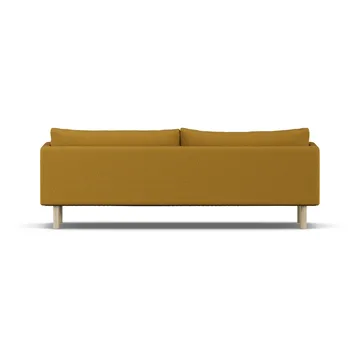 Linnevik sofa - Luiza Mustard 3972-hvitoljet eik, 4-seters, uten skjørt - 1898