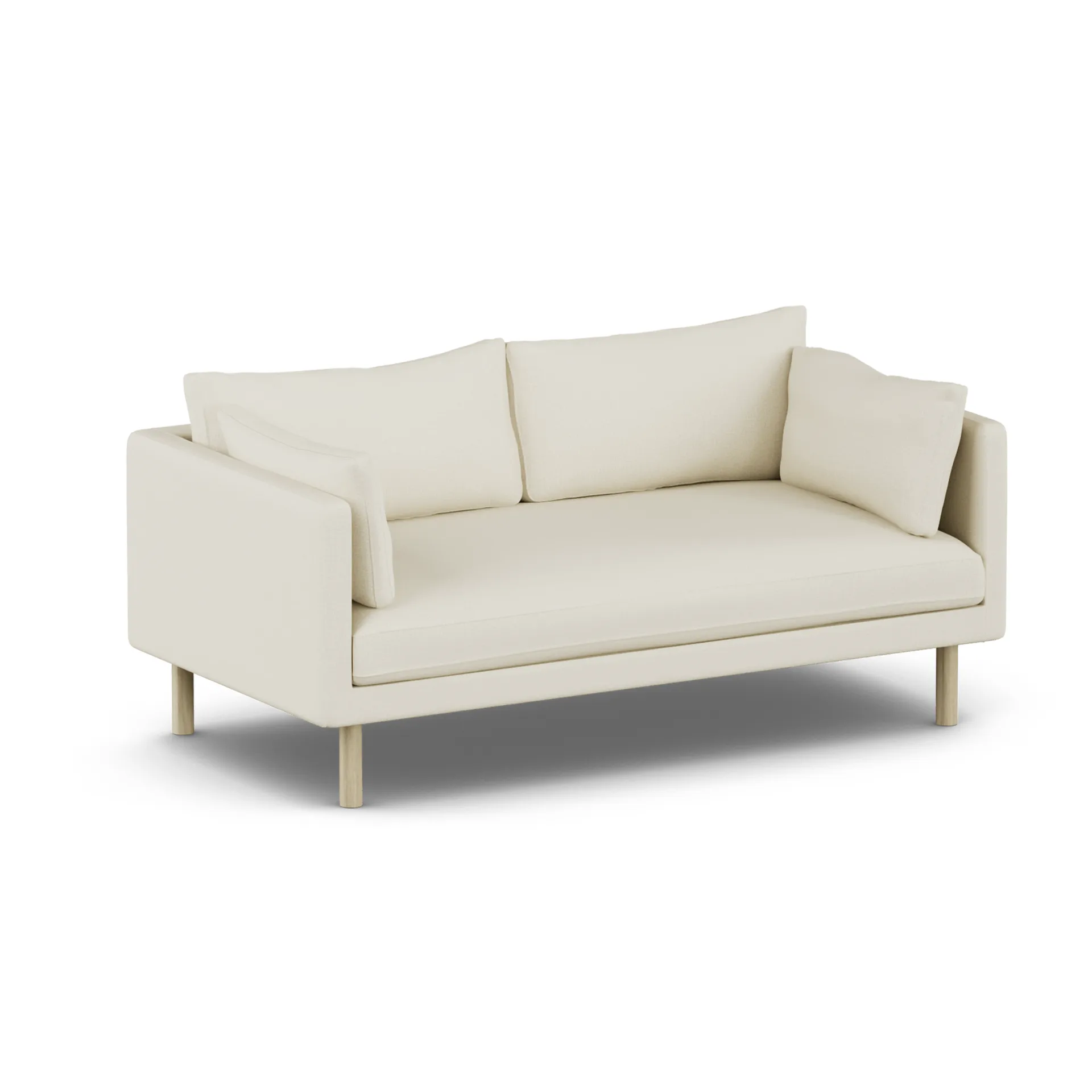 Linnevik sofa, Oslo Nature 1540-hvitoljet eik, 2-seters, uten skjørt 1898