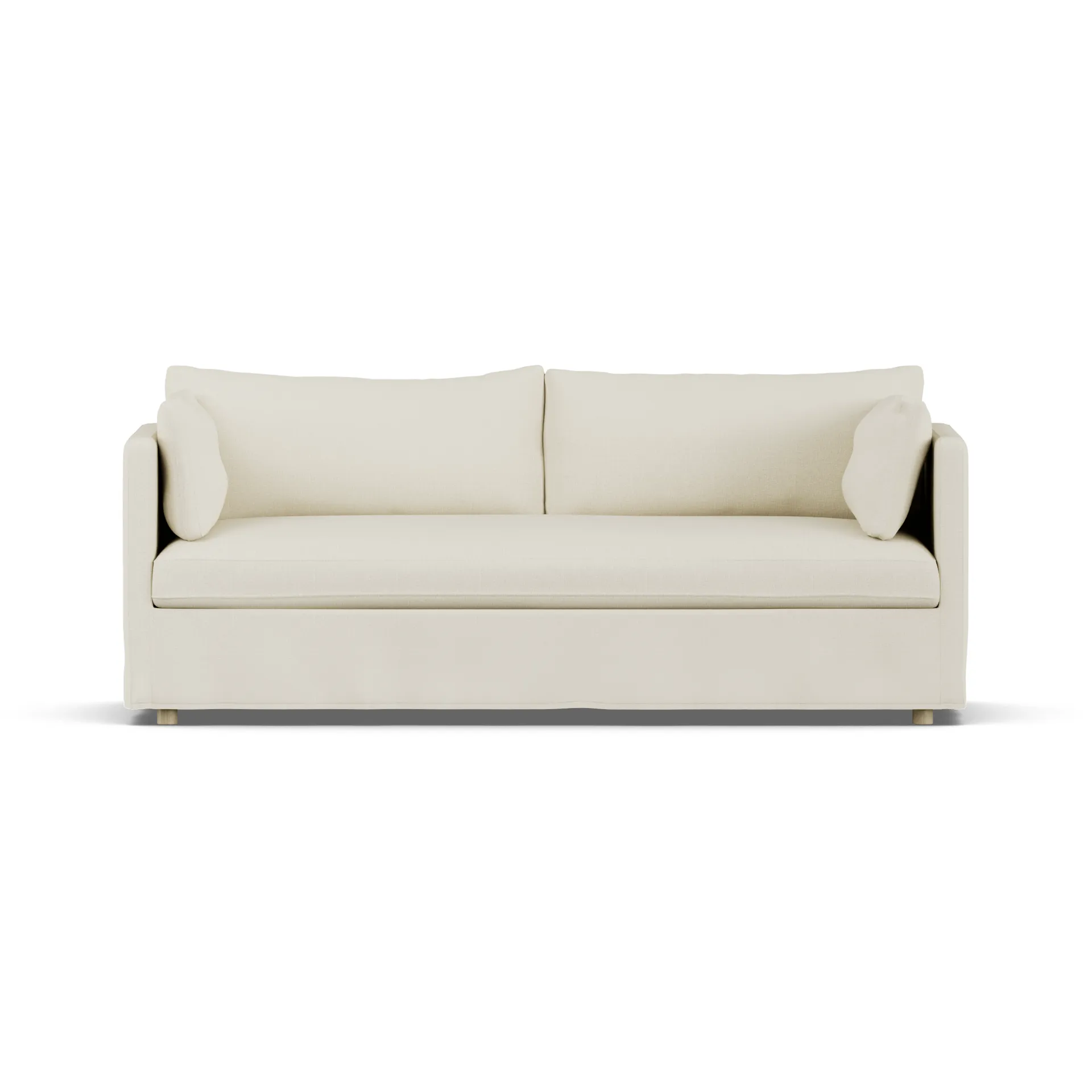 Linnevik sofa, Oslo Nature 1540-hvitoljet eik, 3-seters, med skjørt 1898