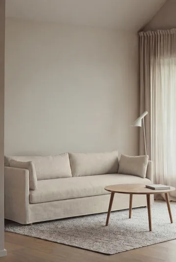 Linnevik sofa - Oslo Nature 1540-hvitoljet eik, 4-seters, med skjørt - 1898