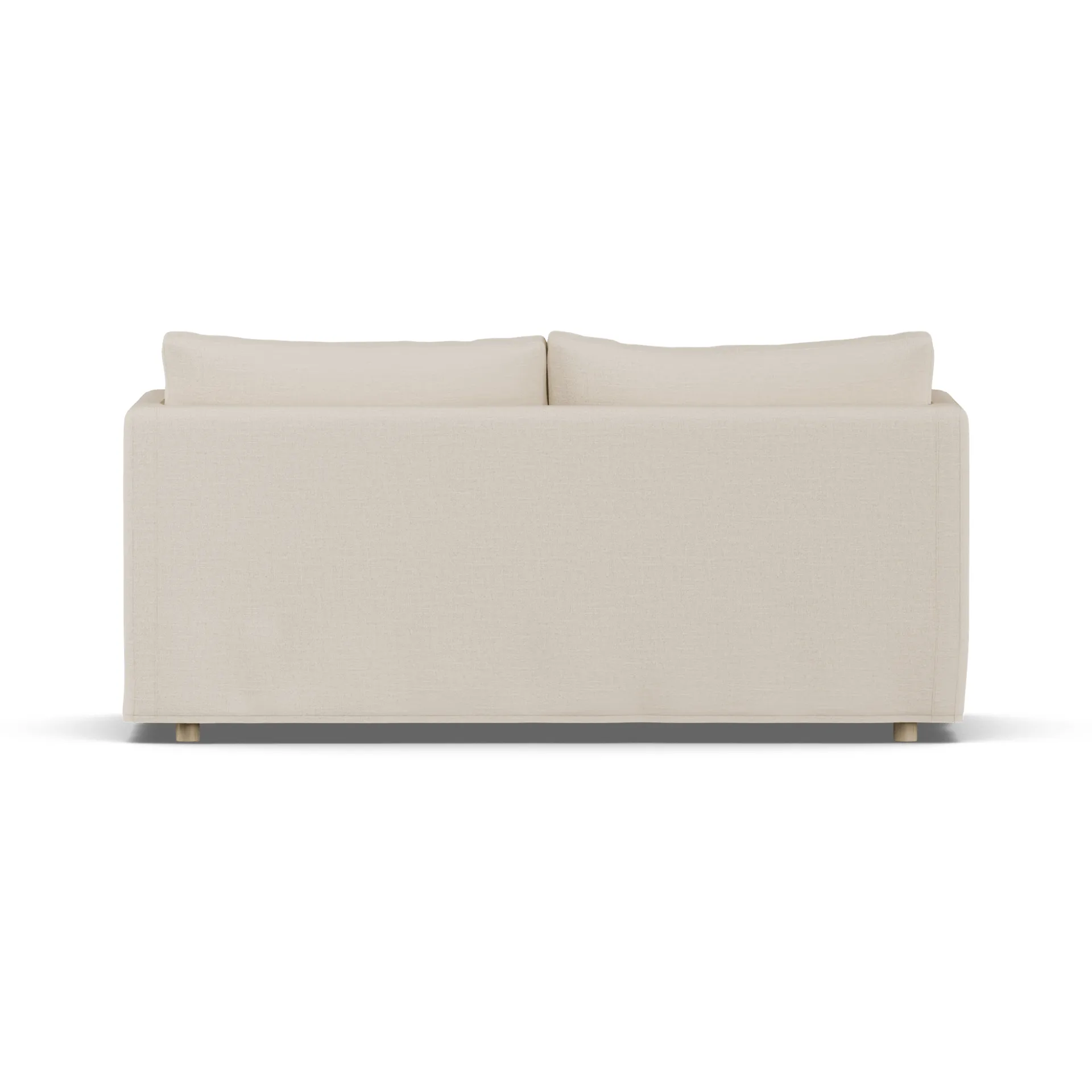 Linnevik sofa, Same Beige 6670-hvitoljet eik, 2-seters, med skjørt 1898