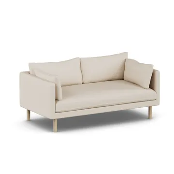 Linnevik sofa - Same Beige 6670-hvitoljet eik, 2-seters, uten skjørt - 1898