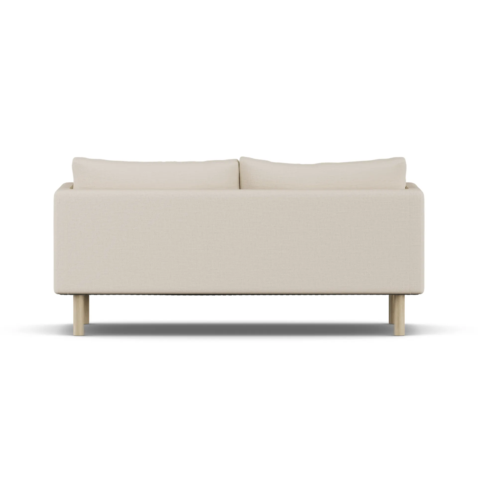 Linnevik sofa, Same Beige 6670-hvitoljet eik, 2-seters, uten skjørt 1898