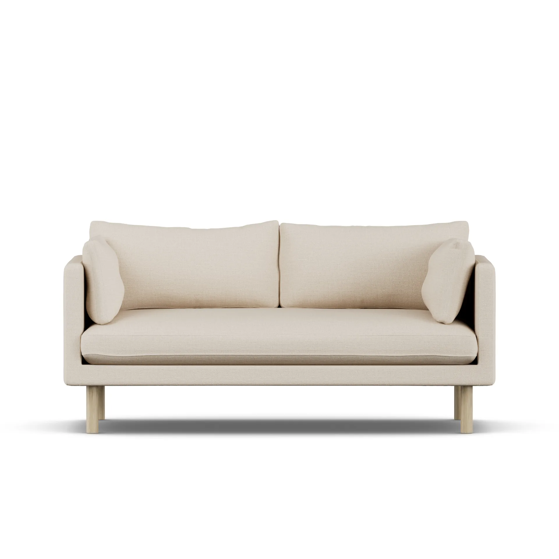 Linnevik sofa, Same Beige 6670-hvitoljet eik, 2-seters 1898