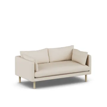 Linnevik sofa - Same Beige 6670-hvitoljet eik, 2-seters - 1898