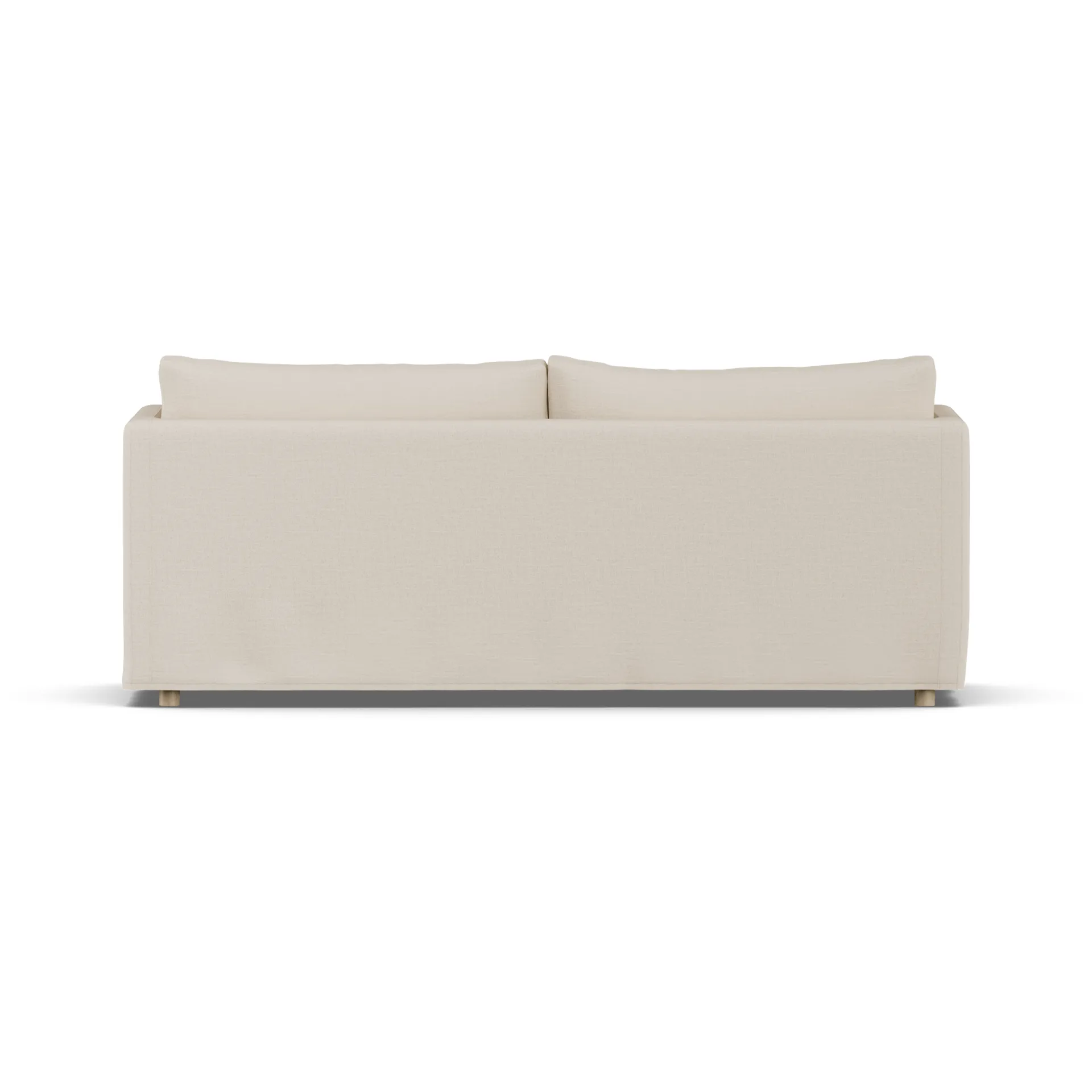 Linnevik sofa, Same Beige 6670-hvitoljet eik, 3-seters, med skjørt 1898