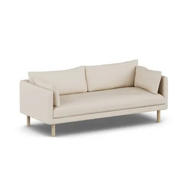 Linnevik sofa - Same Beige 6670-hvitoljet eik, 3-seters, uten skjørt - 1898