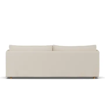 Linnevik sofa - Same Beige 6670-hvitoljet eik, 4-seters, med skjørt - 1898