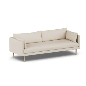 Linnevik sofa - Same Beige 6670-hvitoljet eik, 4-seters, uten skjørt - 1898