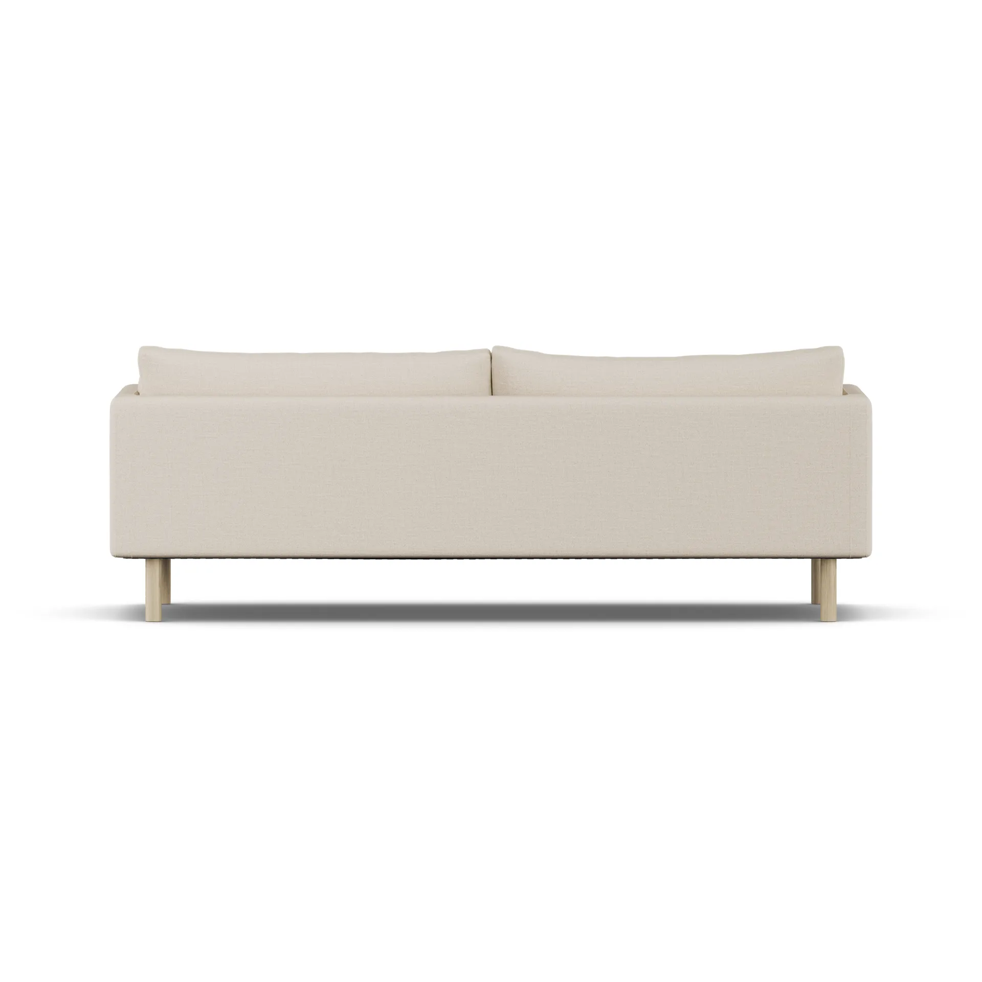 Linnevik sofa, Same Beige 6670-hvitoljet eik, 4-seters, uten skjørt 1898