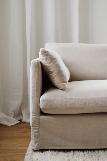 Linnevik sofa - Same Beige 6670-hvitoljet eik, 4-seters, uten skjørt - 1898