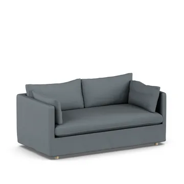 Linnevik sofa - Same Blue 6678-hvitoljet eik, 2-seters, med skjørt - 1898