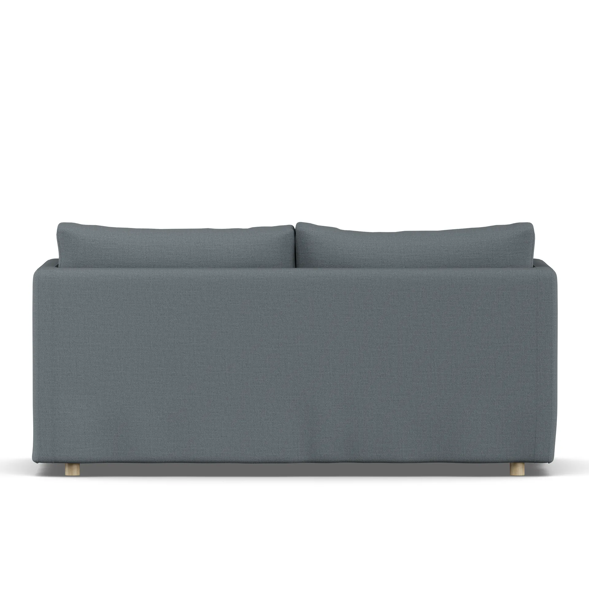 Linnevik sofa, Same Blue 6678-hvitoljet eik, 2-seters, med skjørt 1898