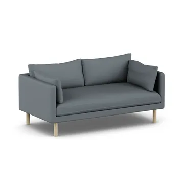 Linnevik sofa - Same Blue 6678-hvitoljet eik, 2-seters, uten skjørt - 1898