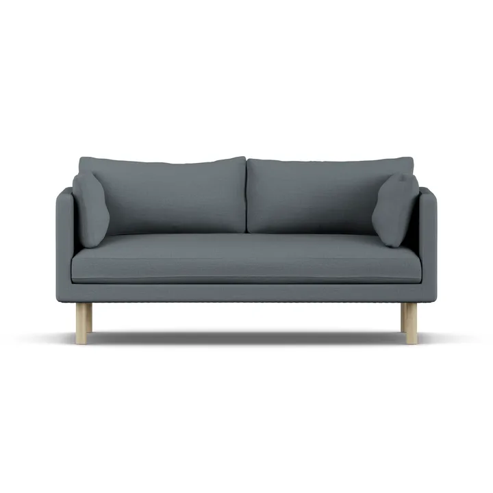 Linnevik sofa - Same Blue 6678-hvitoljet eik, 2-seters - 1898