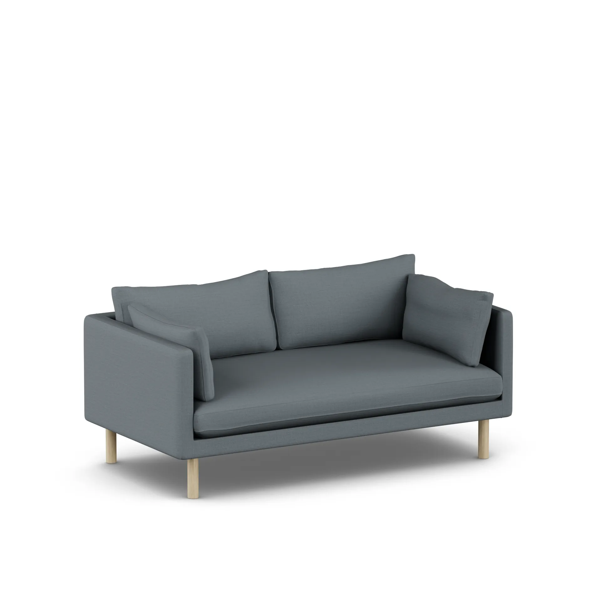 Linnevik sofa, Same Blue 6678-hvitoljet eik, 2-seters 1898