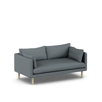 Linnevik sofa - Same Blue 6678-hvitoljet eik, 2-seters - 1898
