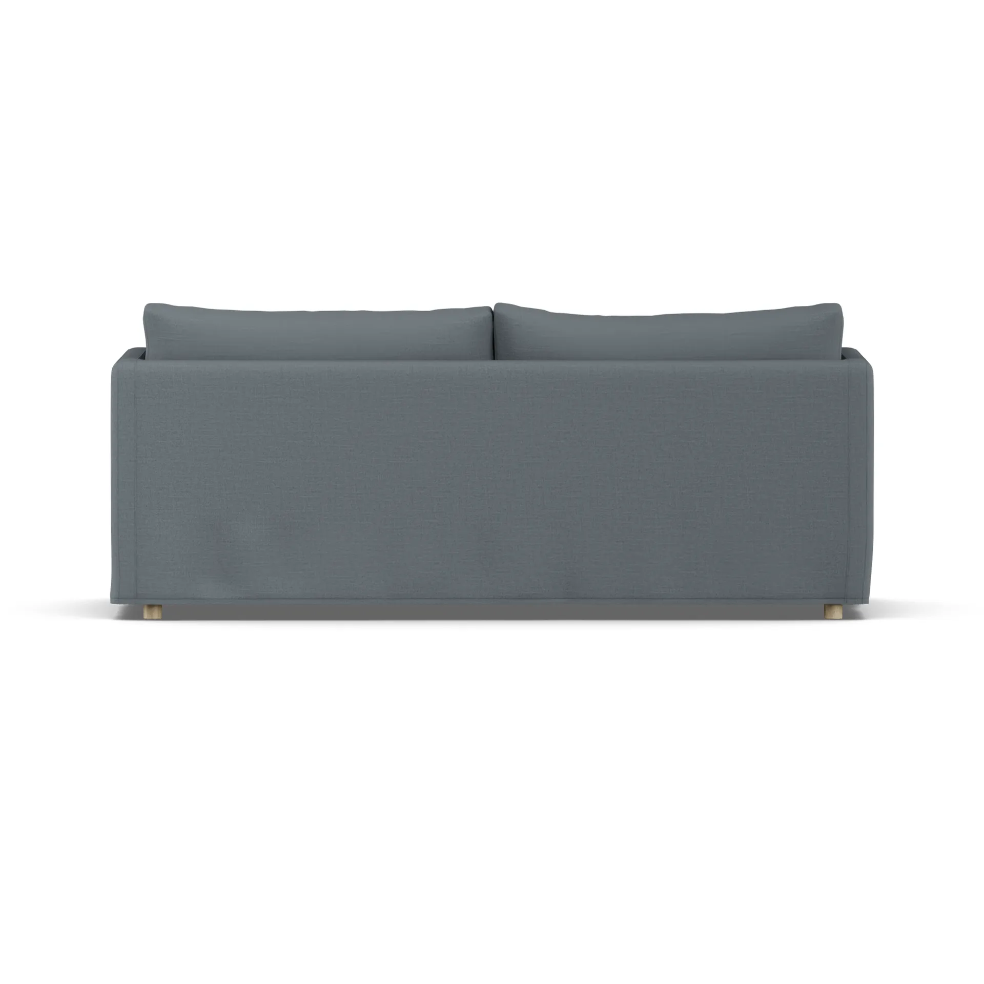 Linnevik sofa, Same Blue 6678-hvitoljet eik, 3-seters, med skjørt 1898