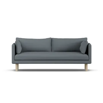 Linnevik sofa - Same Blue 6678-hvitoljet eik, 3-seters, uten skjørt - 1898