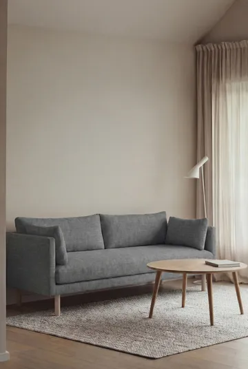 Linnevik sofa - Same Blue 6678-hvitoljet eik, 3-seters, uten skjørt - 1898