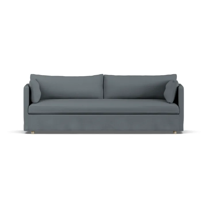 Linnevik sofa - Same Blue 6678-hvitoljet eik, 4-seters, med skjørt - 1898