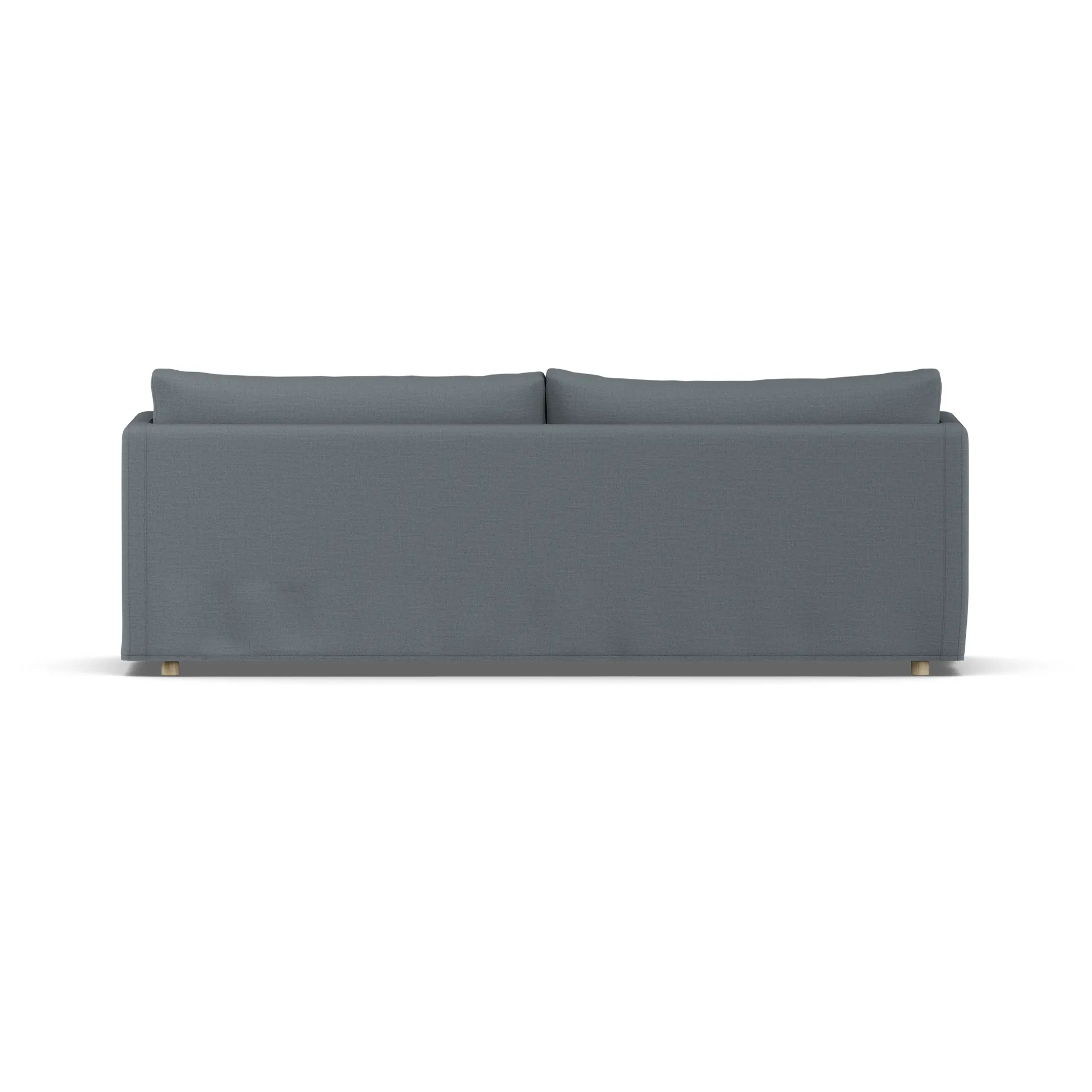 Linnevik sofa, Same Blue 6678-hvitoljet eik, 4-seters, med skjørt 1898