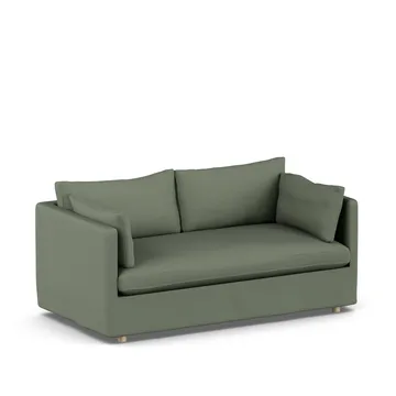 Linnevik sofa - Same Forest 6677-hvitoljet eik, 2-seters, med skjørt - 1898