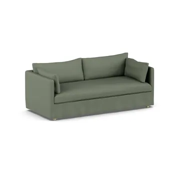 Linnevik sofa - Same Forest 6677-hvitoljet eik, 3-seters, med skjørt - 1898