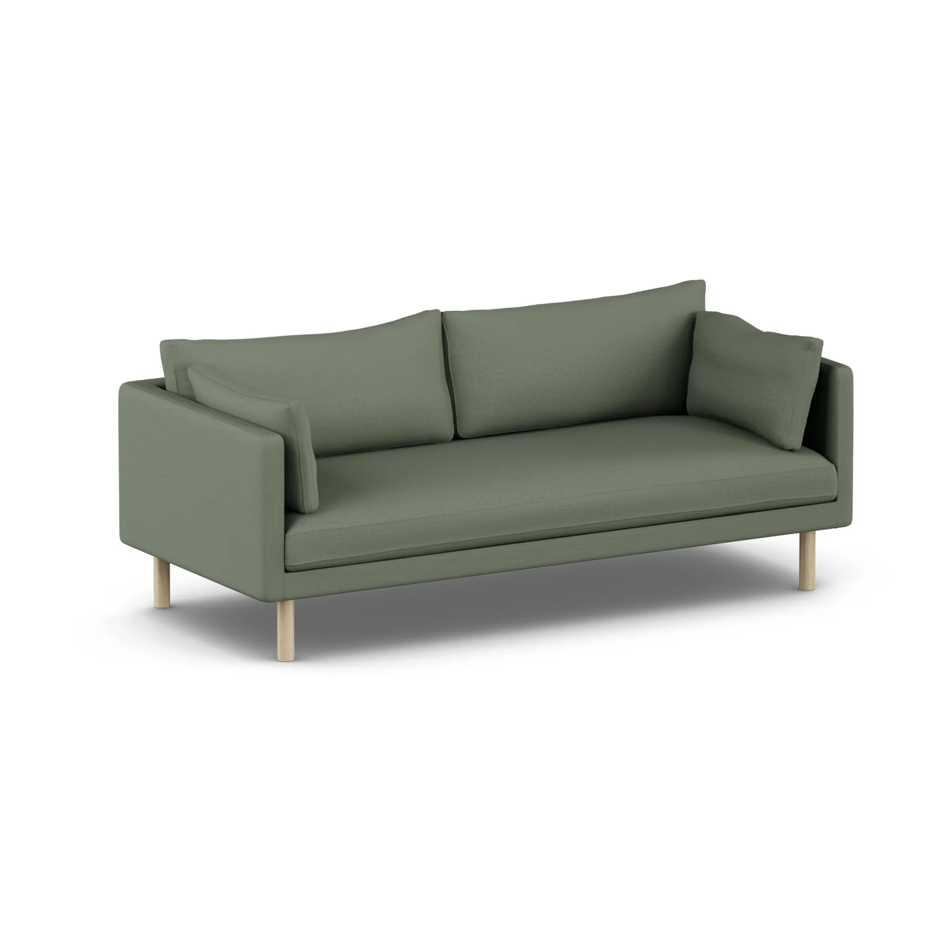 Linnevik sofa, Same Forest 6677-hvitoljet eik, 3-seters, uten skjørt 1898