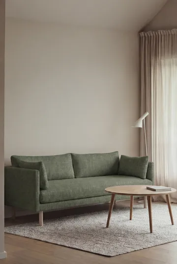 Linnevik sofa - Same Forest 6677-hvitoljet eik, 3-seters, uten skjørt - 1898