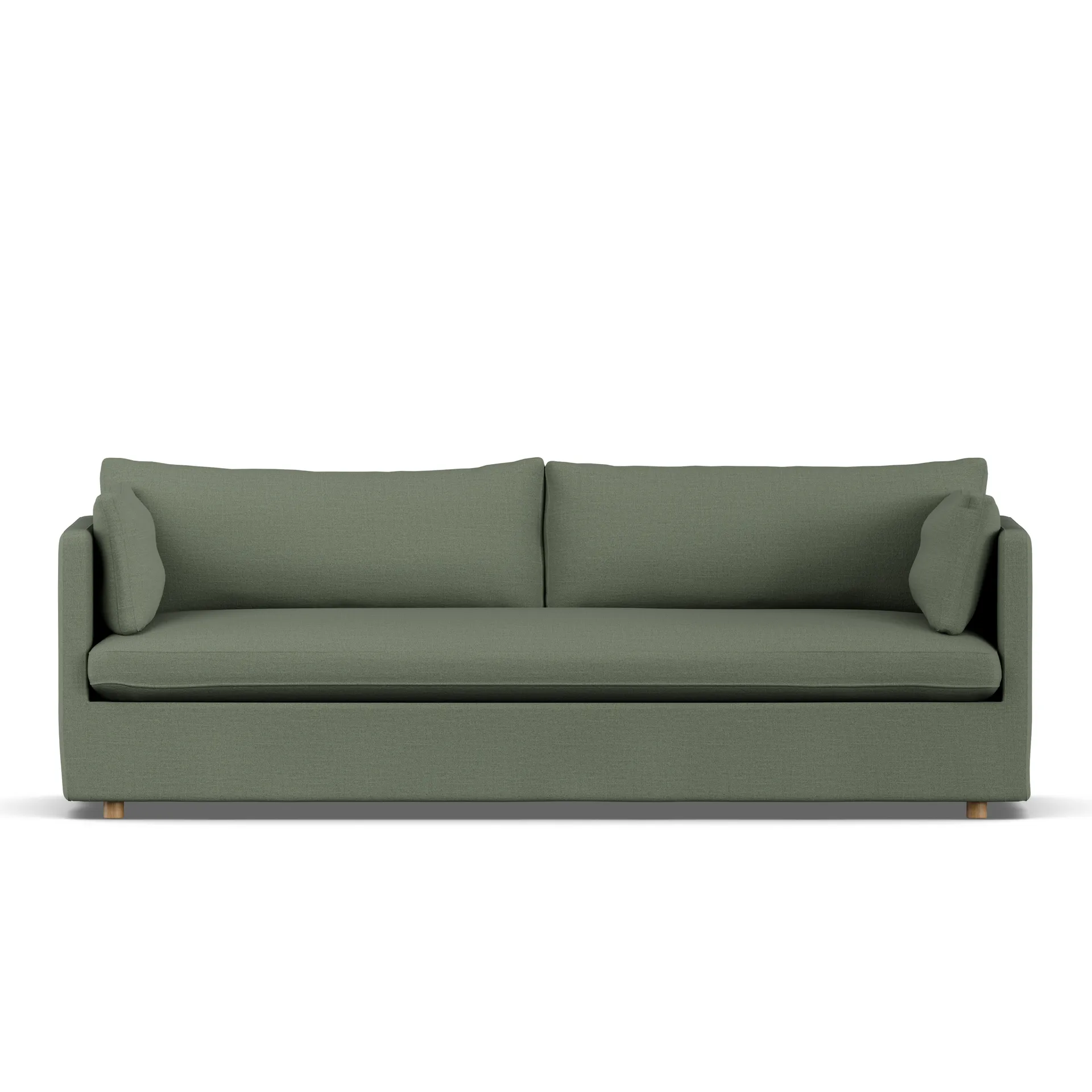 Linnevik sofa, Same Forest 6677-hvitoljet eik, 4-seters, med skjørt 1898