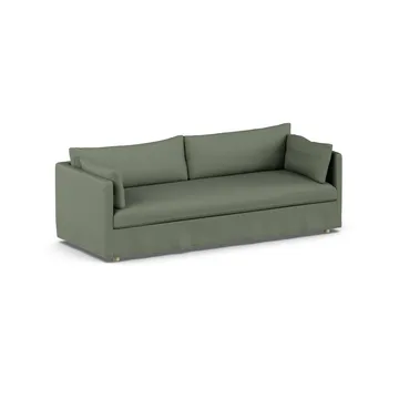 Linnevik sofa - Same Forest 6677-hvitoljet eik, 4-seters, med skjørt - 1898
