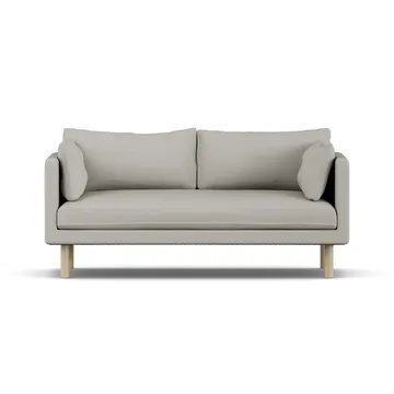 Linnevik sofa - Same Grey 6673-hvitoljet eik, 2-seters, uten skjørt - 1898