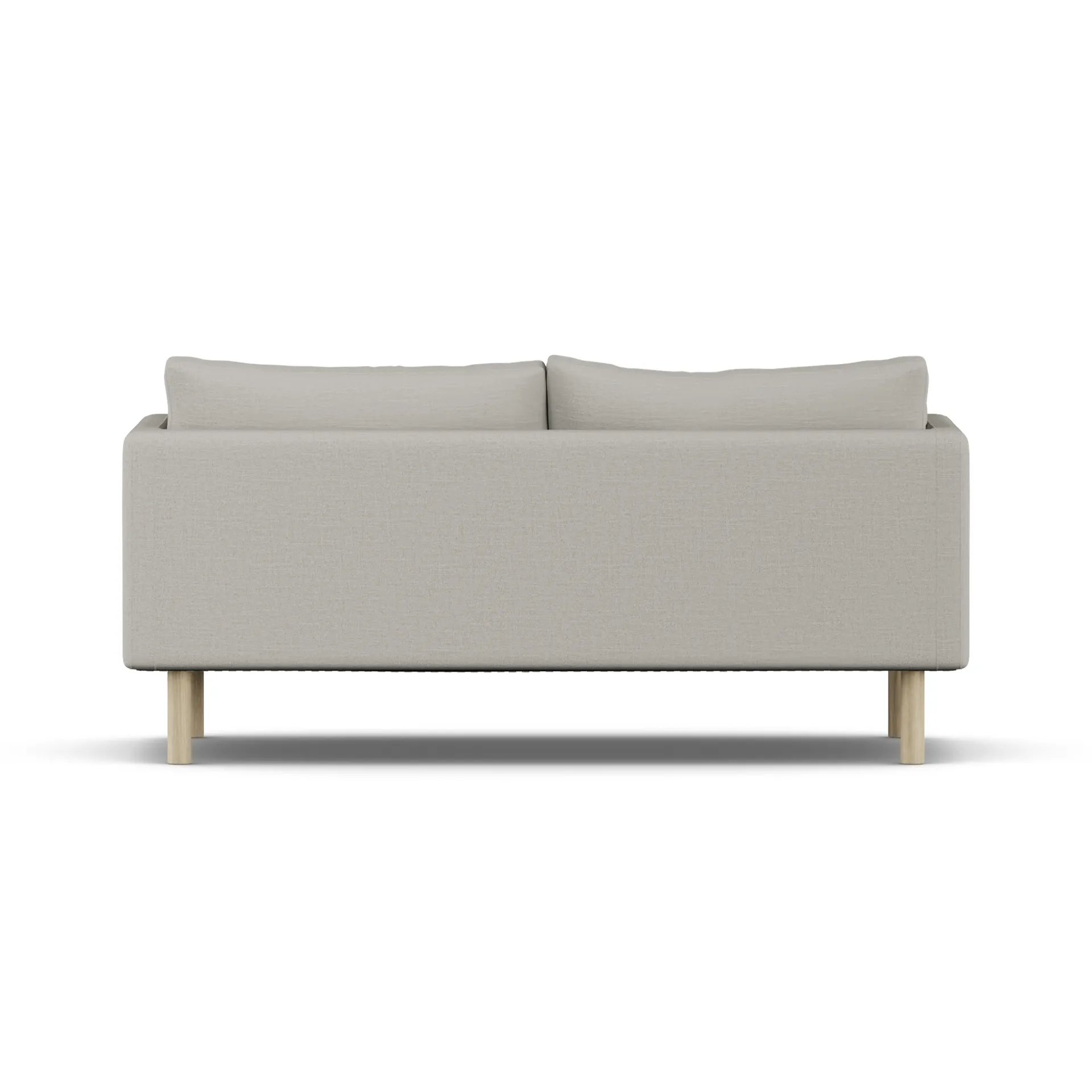 Linnevik sofa, Same Grey 6673-hvitoljet eik, 2-seters, uten skjørt 1898