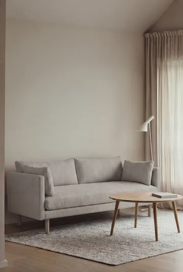 Linnevik sofa - Same Grey 6673-hvitoljet eik, 2-seters, uten skjørt - 1898