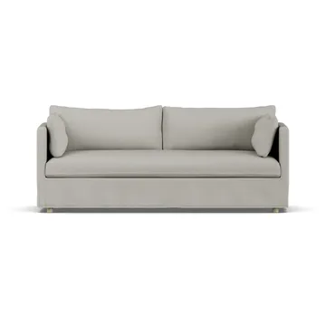 Linnevik sofa - Same Grey 6673-hvitoljet eik, 3-seters, med skjørt - 1898