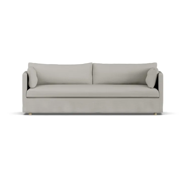 Linnevik sofa - Same Grey 6673-hvitoljet eik, 4-seters, med skjørt - 1898