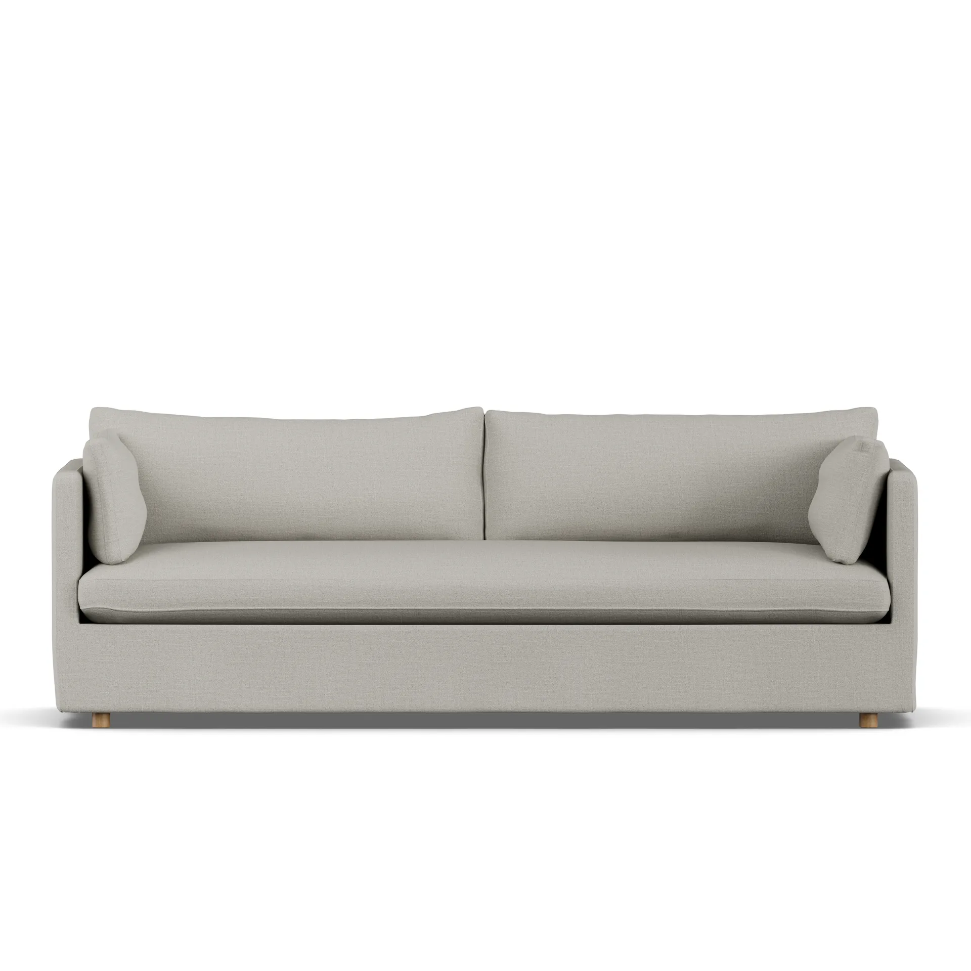 Linnevik sofa, Same Grey 6673-hvitoljet eik, 4-seters, med skjørt 1898