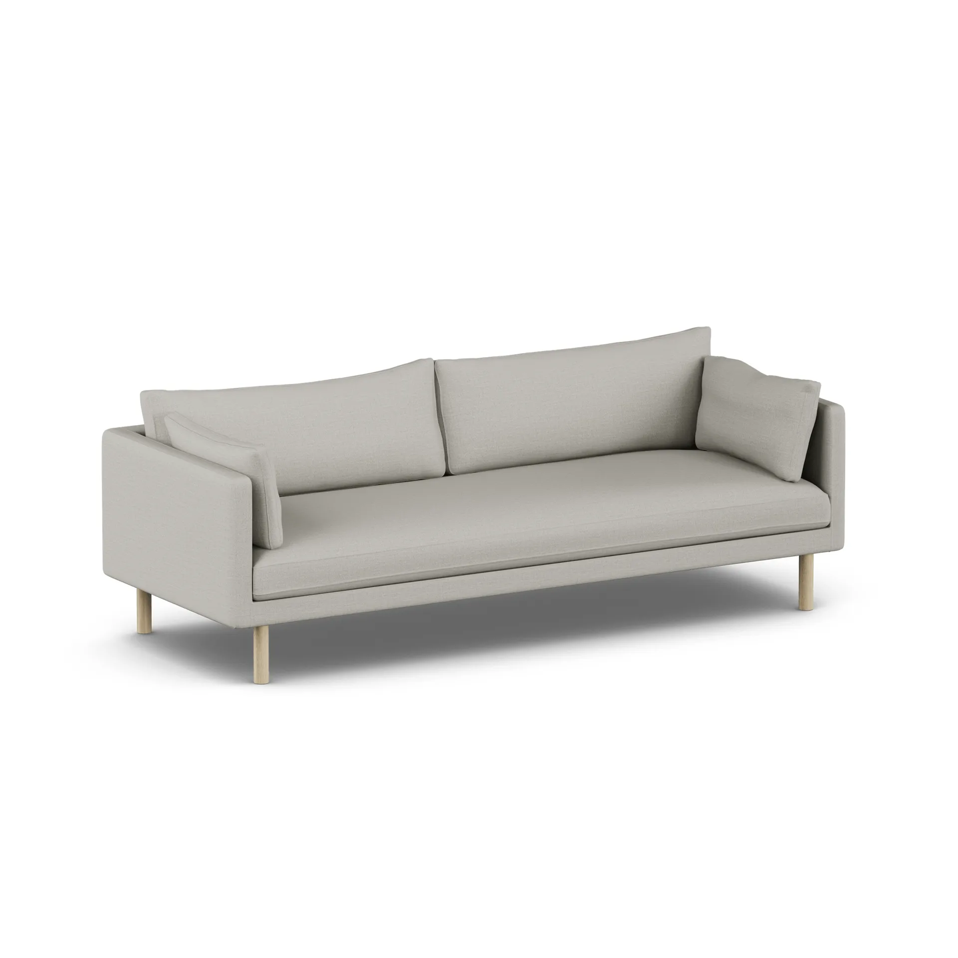 Linnevik sofa, Same Grey 6673-hvitoljet eik, 4-seters, uten skjørt 1898