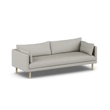 Linnevik sofa - Same Grey 6673-hvitoljet eik, 4-seters, uten skjørt - 1898