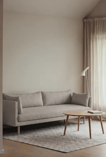 Linnevik sofa - Same Grey 6673-hvitoljet eik, 4-seters, uten skjørt - 1898