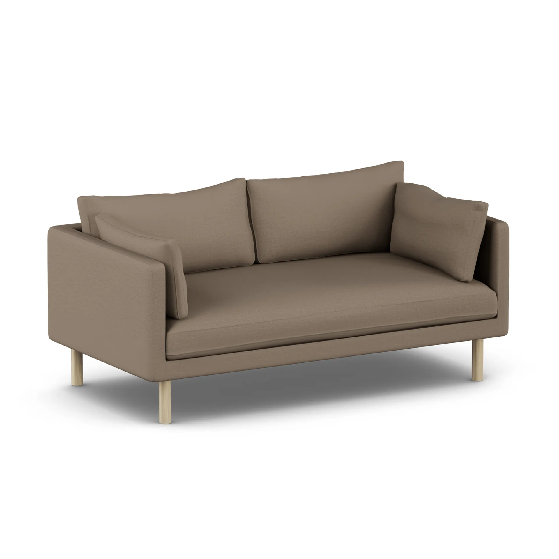 Linnevik sofa, Same Mole 6674-hvitoljet eik, 2-seters, uten skjørt 1898