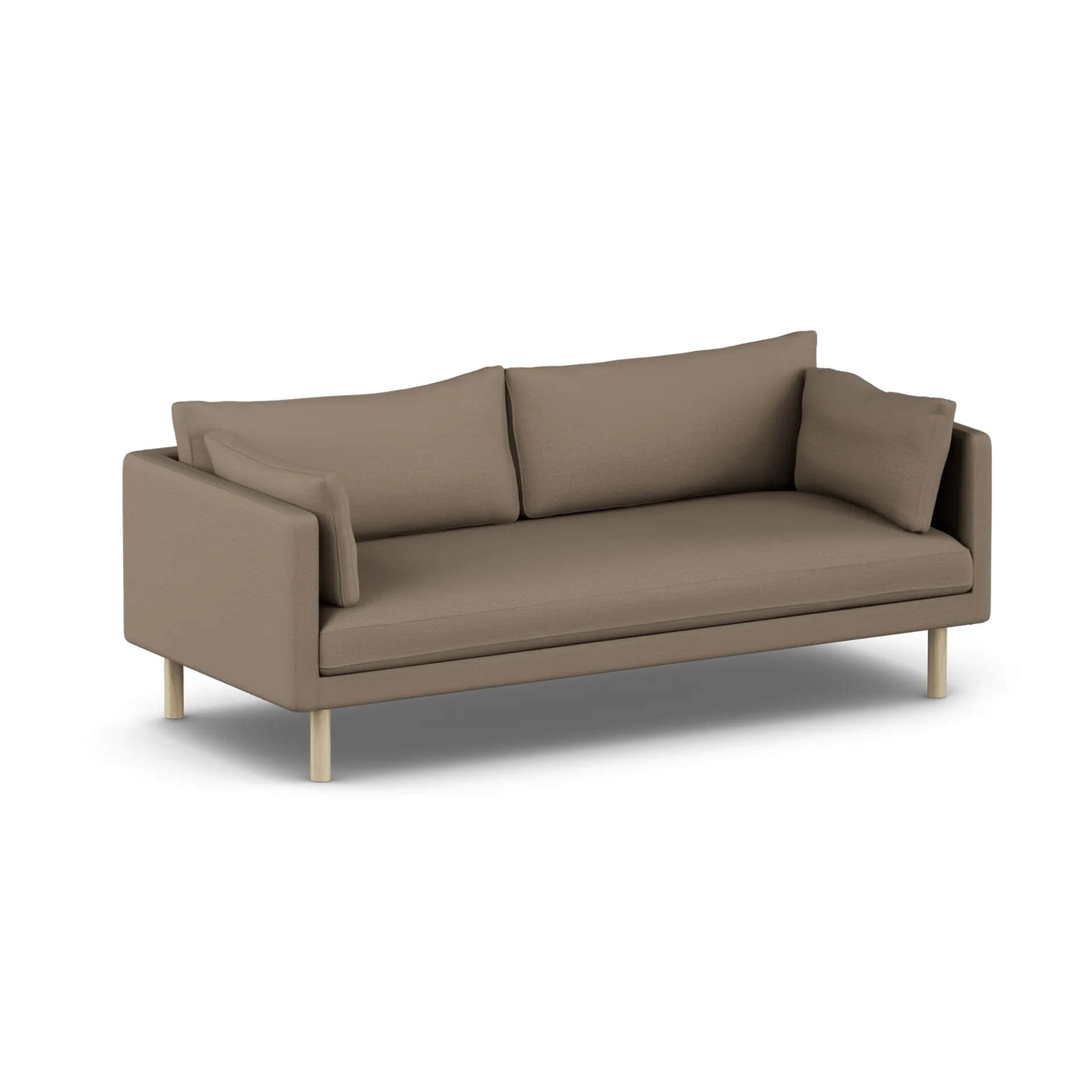Linnevik sofa, Same Mole 6674-hvitoljet eik, 3-seters, uten skjørt 1898